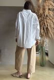 Paloma French Tuck Shirt White